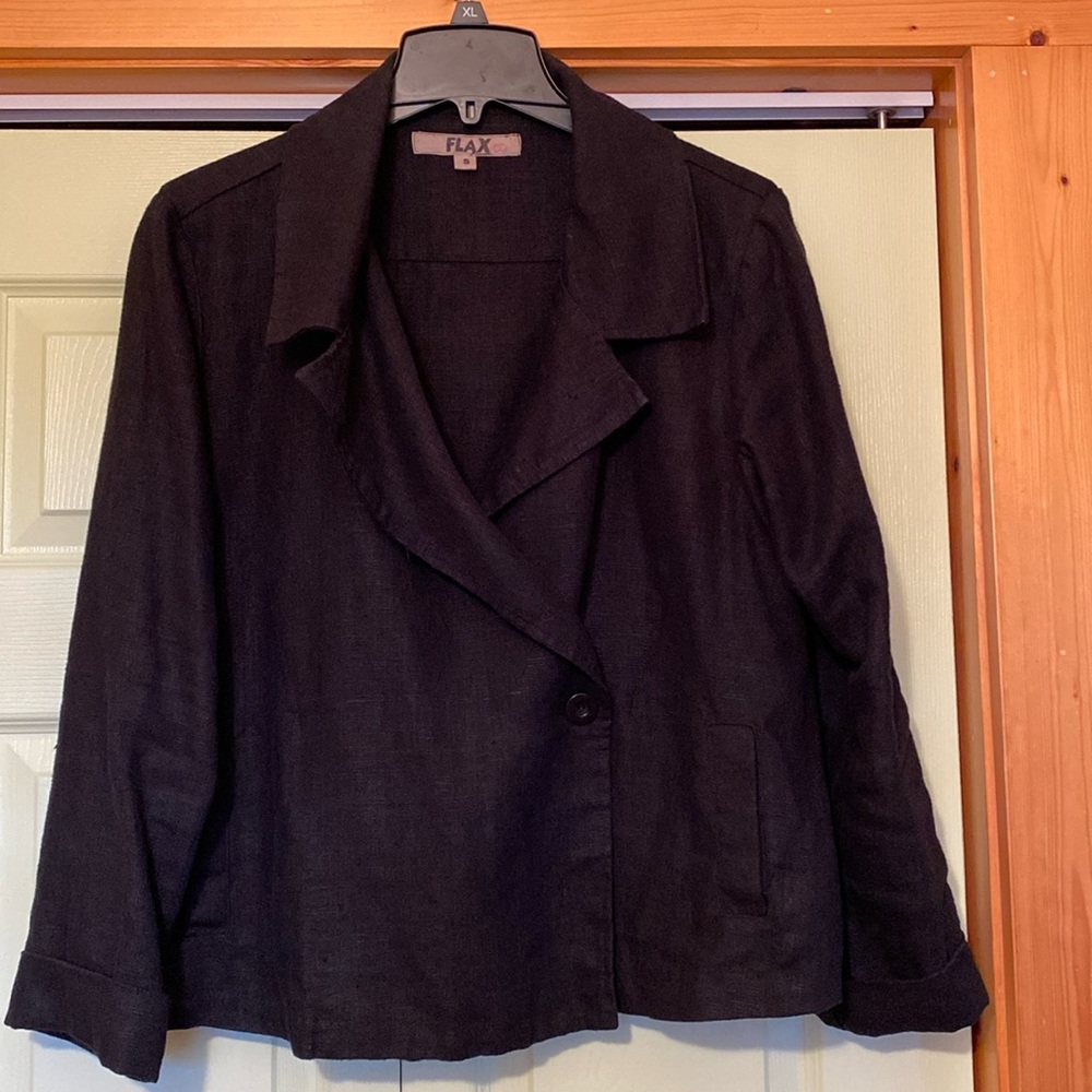 Flax black jacket size S
